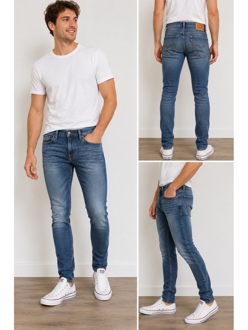 Levi’s 519 Extreme Skinny Jeans Men’s 30x32 Blue Stretch Denim